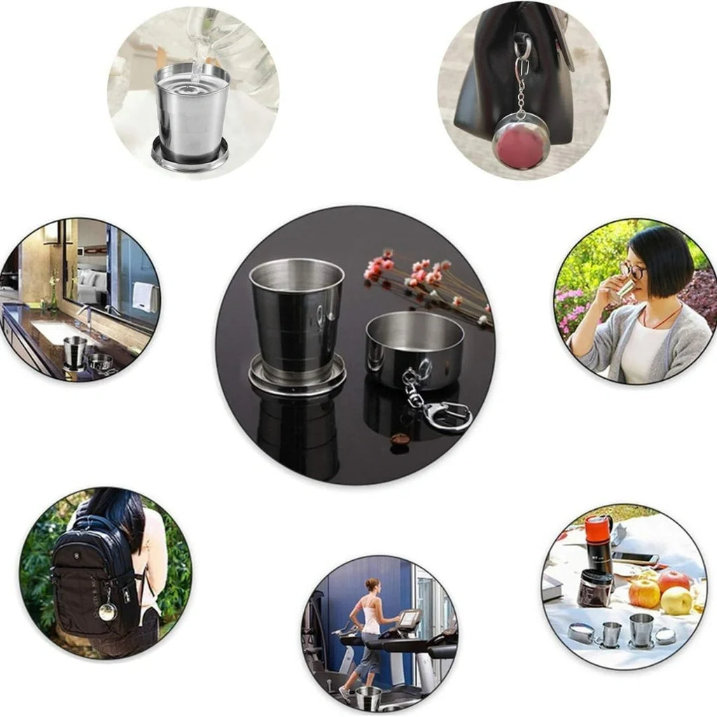 Foldable Stainless Steel Glass