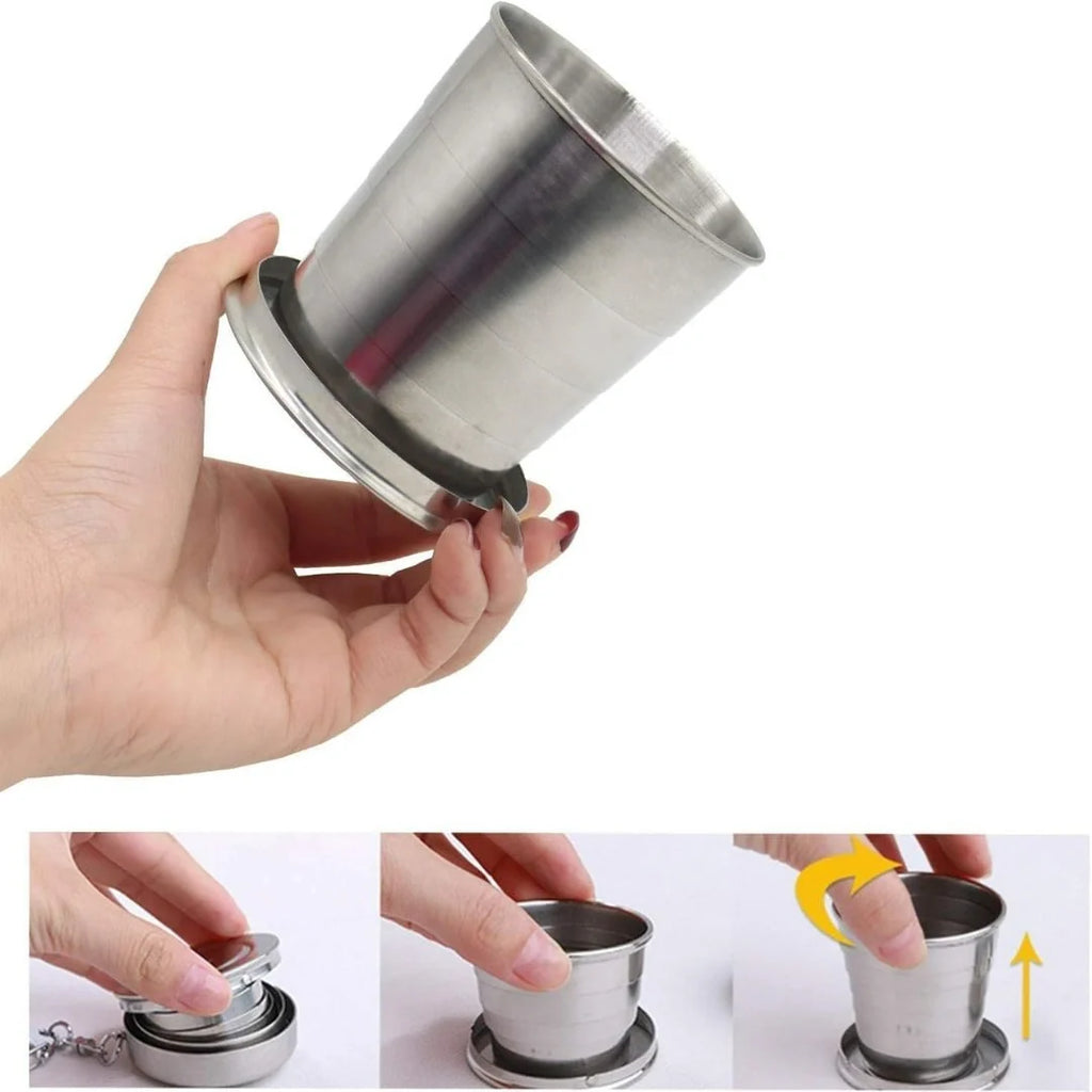 Foldable Stainless Steel Glass