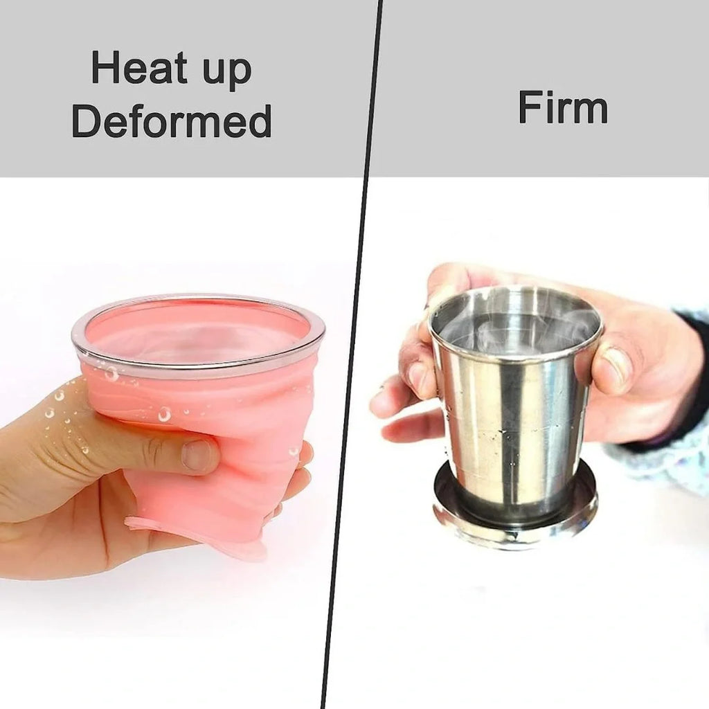 Foldable Stainless Steel Glass