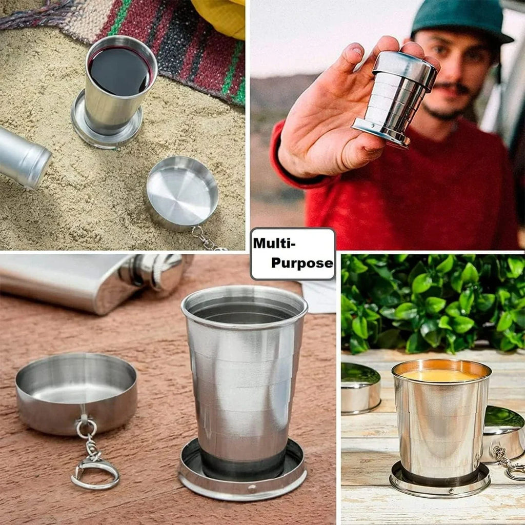 Foldable Stainless Steel Glass