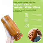 Sugar Balance Wooden Water Glass