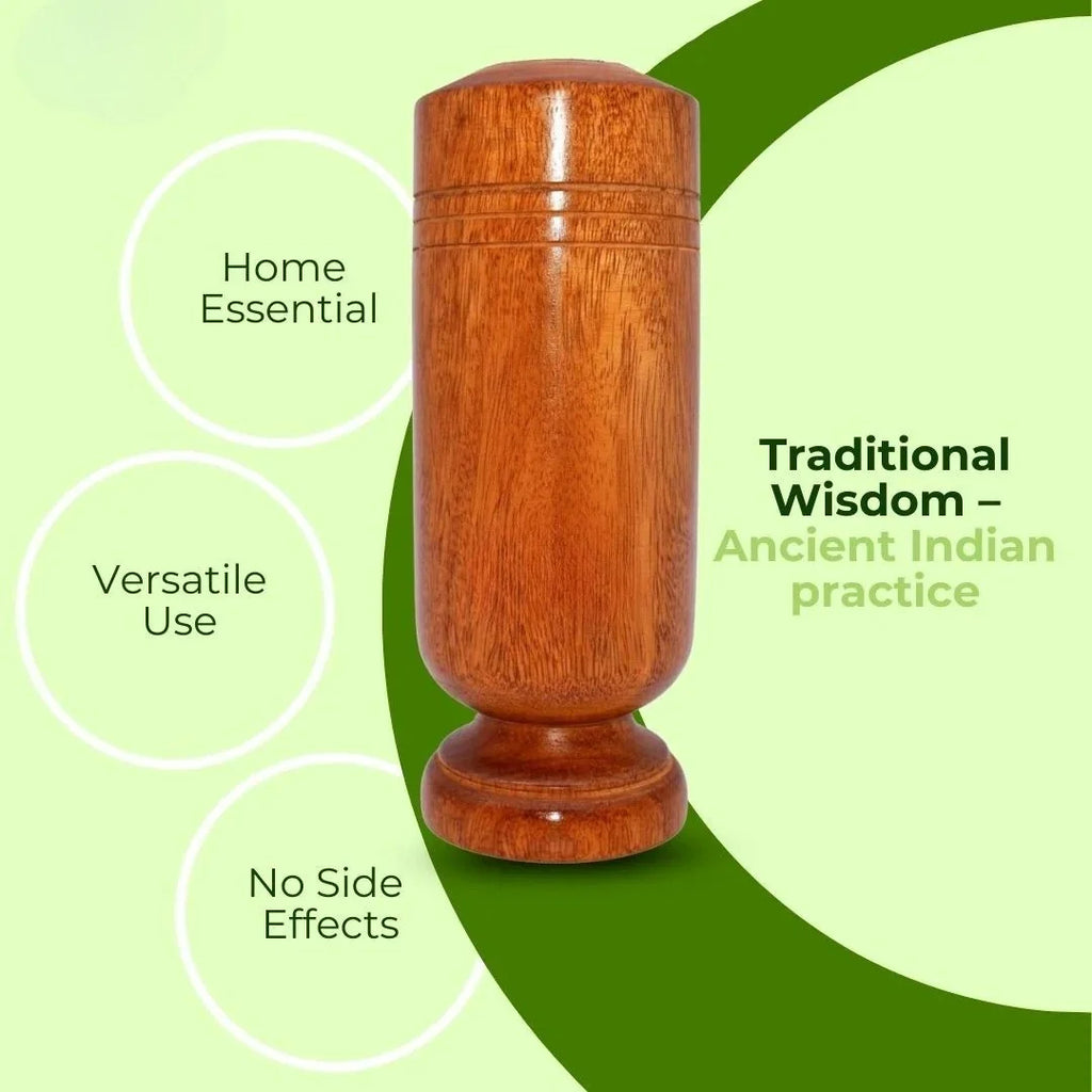 Sugar Balance Wooden Water Glass