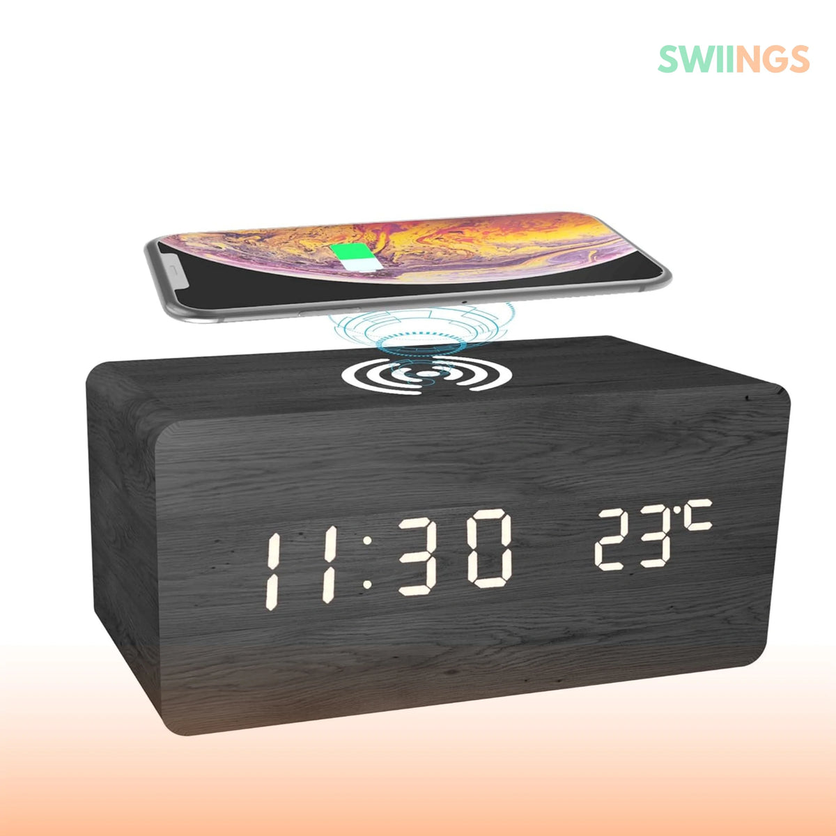 Wooden Alarm Clock