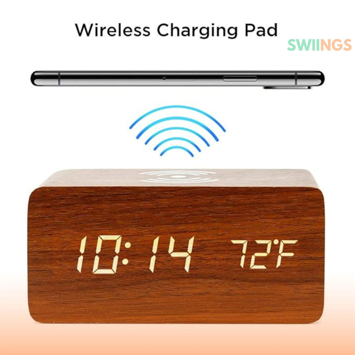 Wooden Alarm Clock