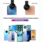 0.45X Wide Angle Lens 140°+ 12.5X Macro Lens for Mobile
