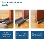 Door Bottom Sealing Strip Guard (Pack of 4)