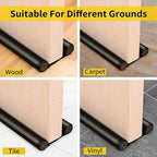 Door Bottom Sealing Strip Guard (Pack of 4)