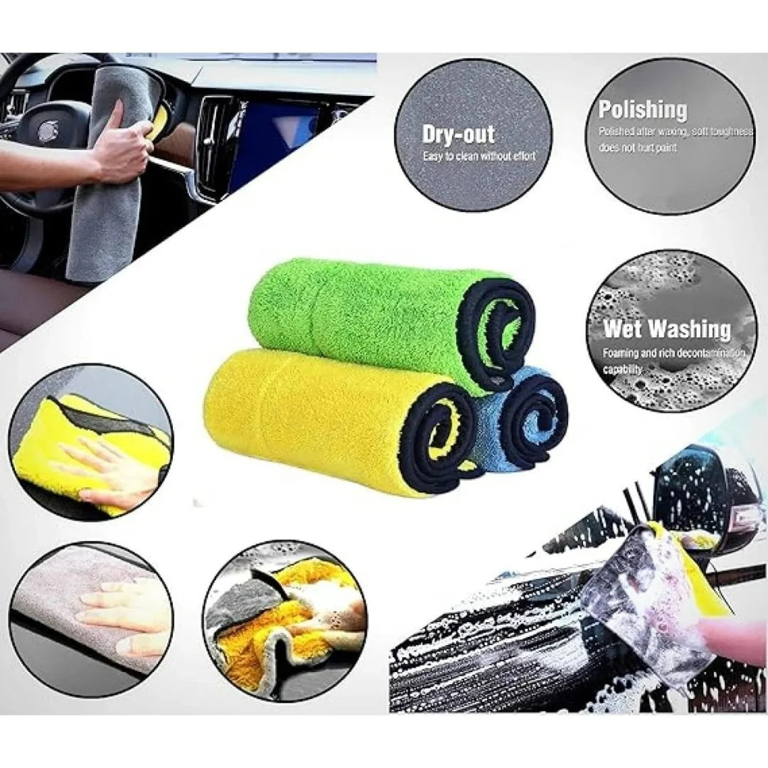 Microfiber Cloth for Car Cleaning(Buy 1 Get 1 Free)