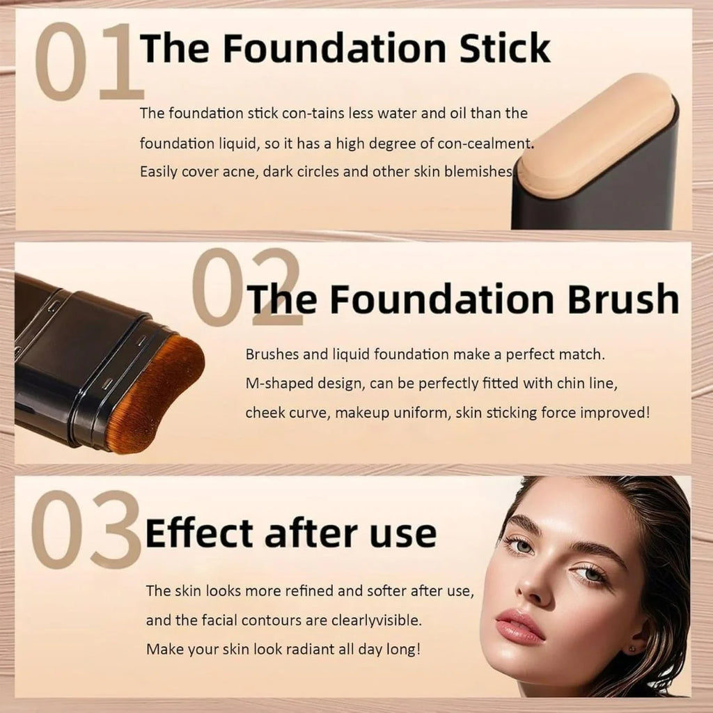 2 in 1 Korean Anti-Wrinkle Foundation Stick