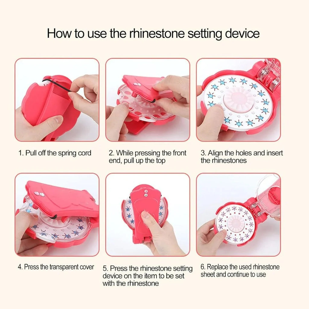 Hair Bedazzler Kit with Rhinestones
