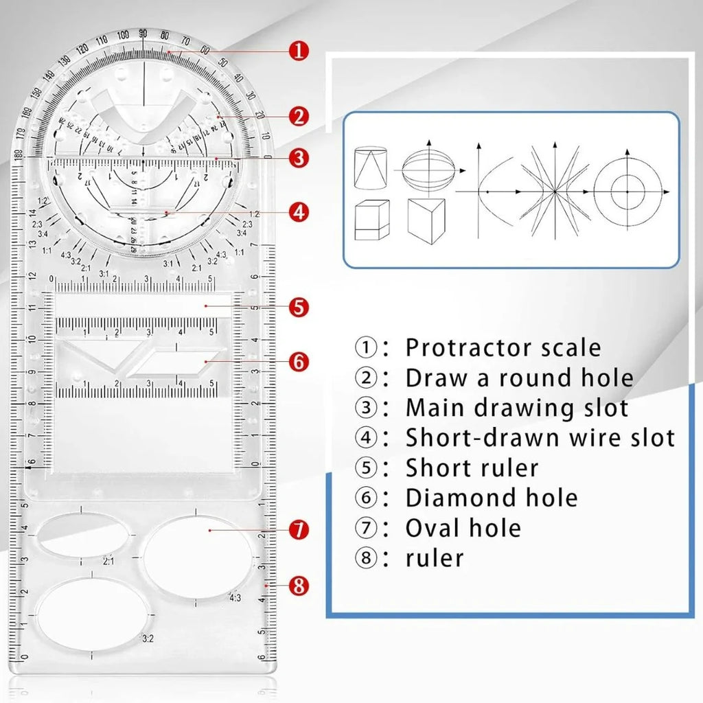 Multifunctional Geometric Ruler