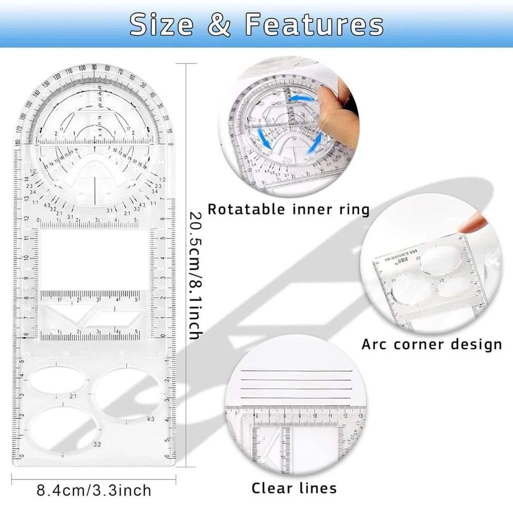 Multifunctional Geometric Ruler