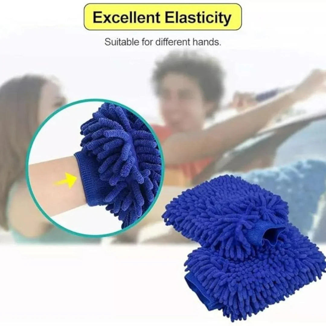 Double Sided Large Size Microfiber Hand Gloves Duster