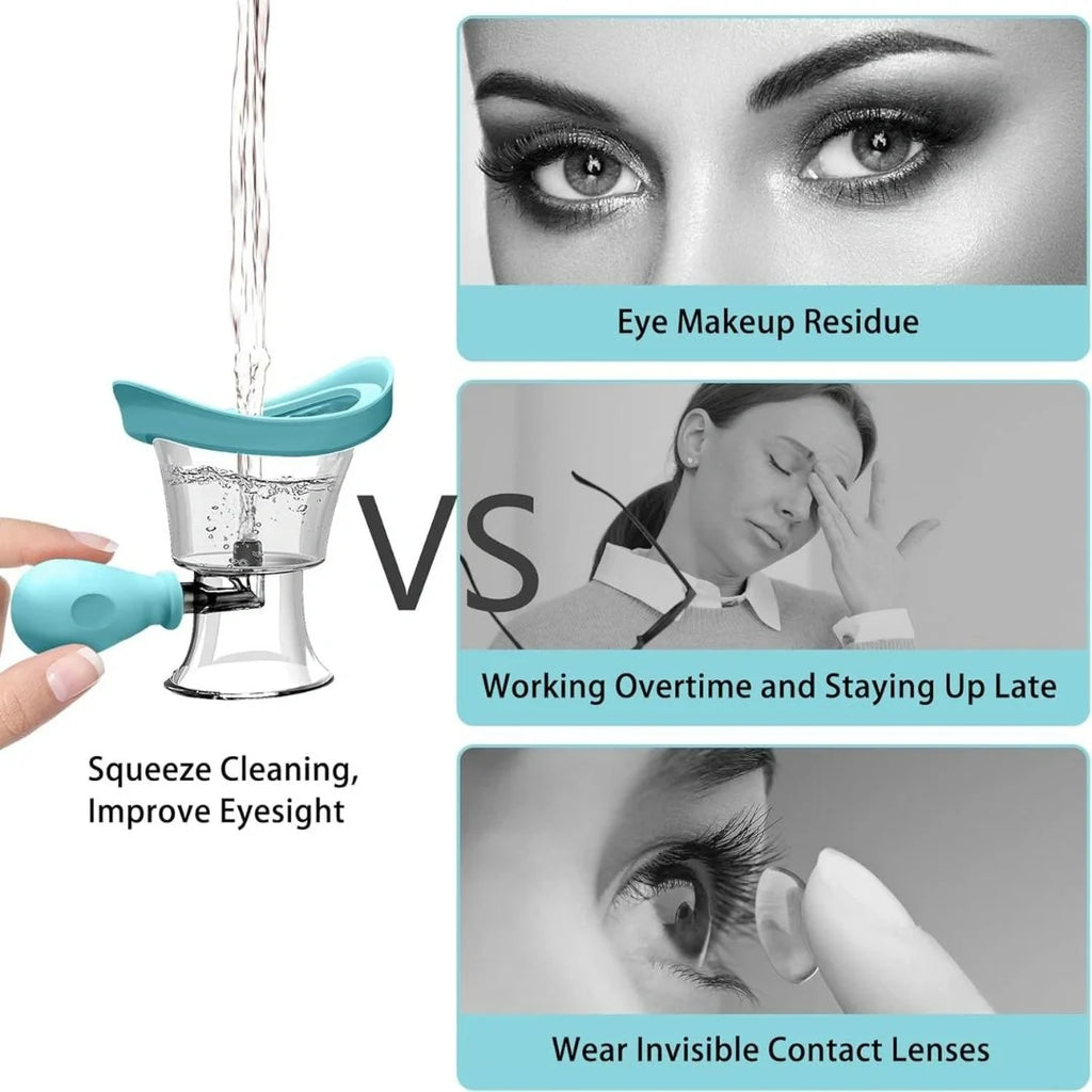 Portable Silicone Manual Air Pressure Eye Wash Cup