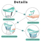 Portable Silicone Manual Air Pressure Eye Wash Cup