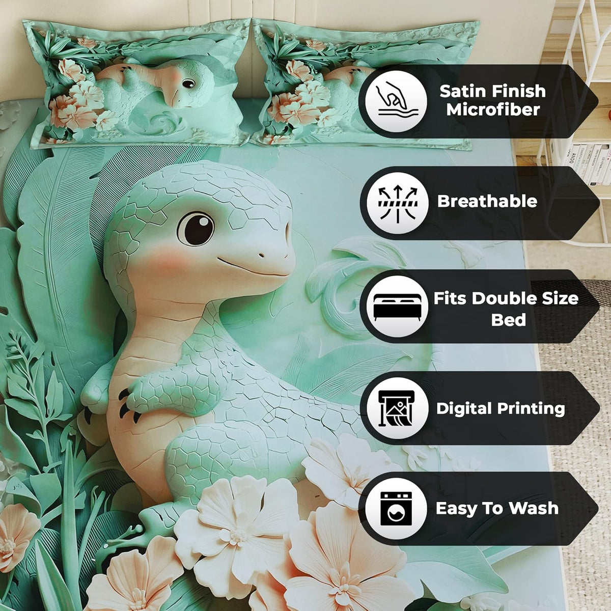 Premium 7D Digital Printed Bedsheet