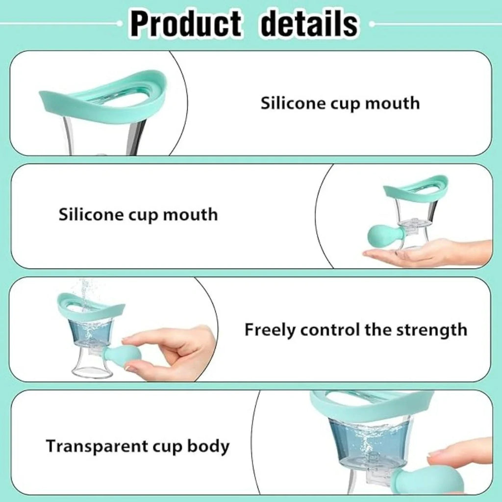 Portable Silicone Manual Air Pressure Eye Wash Cup
