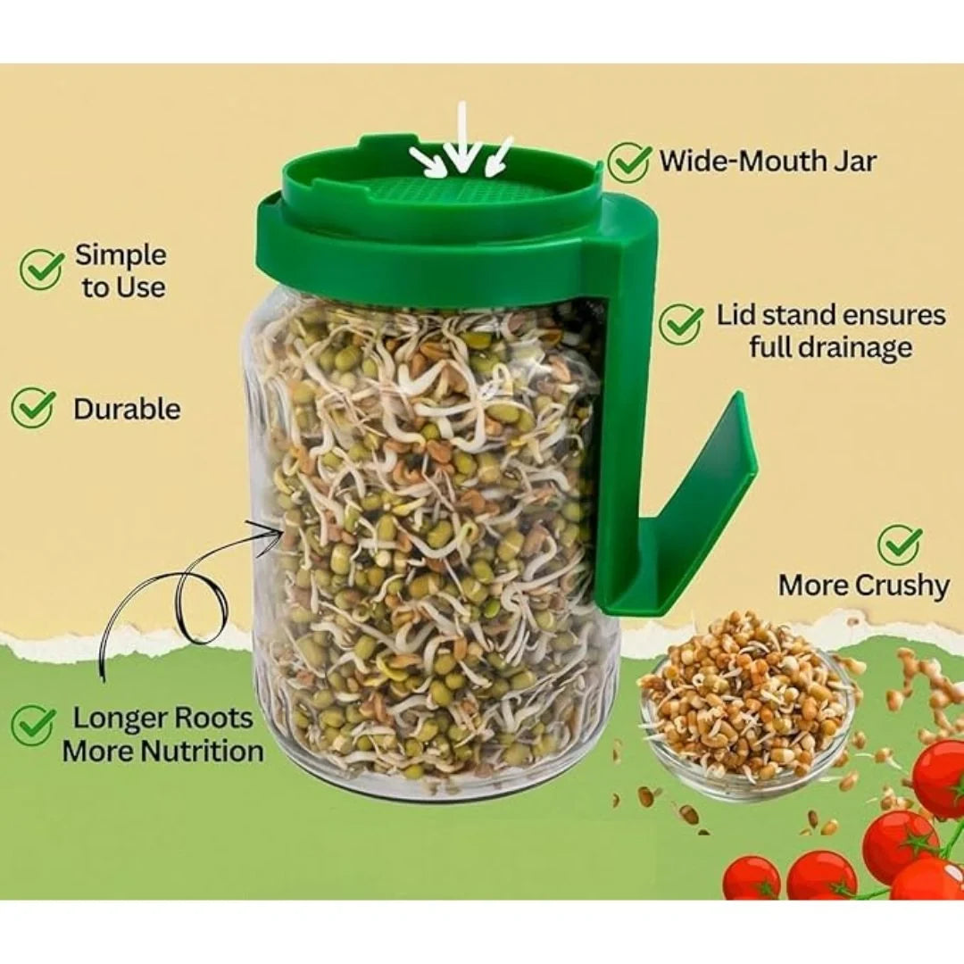 Sprout Maker Glass Jar
