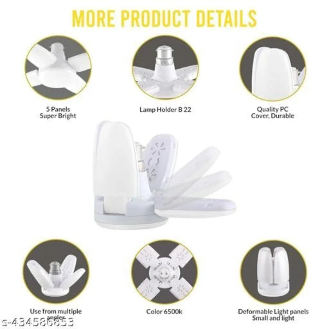 Mini 4 Fan Folding Blade LED Fan Light
