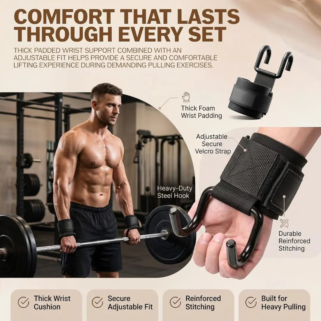 Weight Lifting Hook Grips
