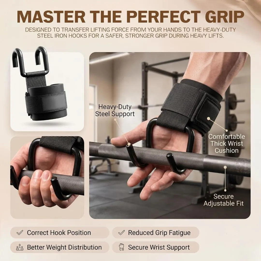 Weight Lifting Hook Grips