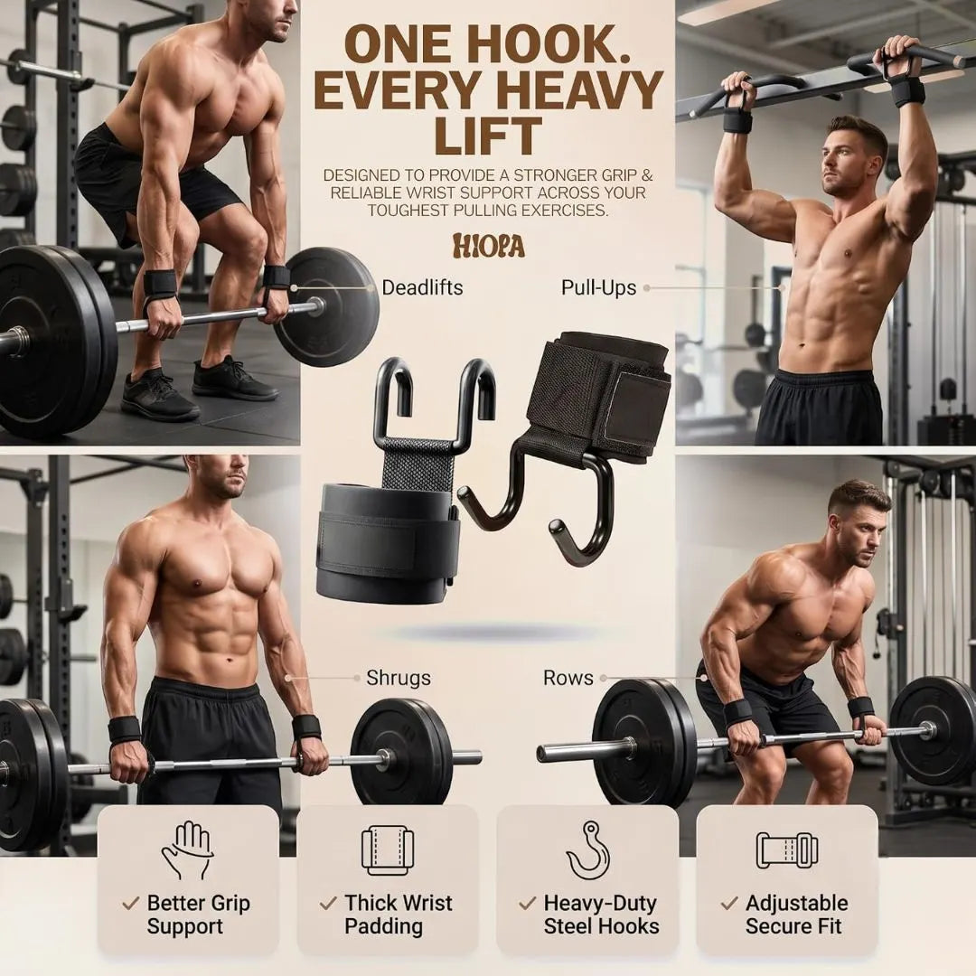 Weight Lifting Hook Grips