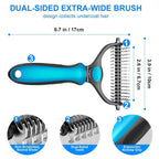 Double Sided Shedding and Dematting Comb
