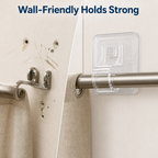 No-Drill Curtain Rod Holders